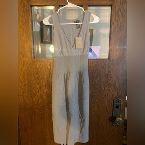 Anthropologie Gray Wool Blend Dress